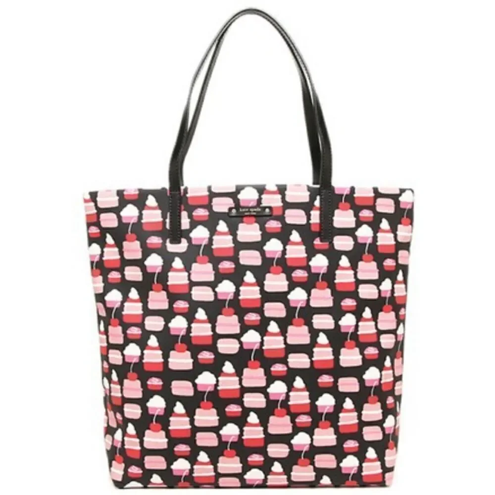 Kate Spade Tote new without tags cupcake pattern